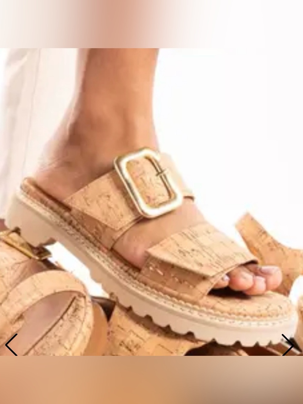 L'Amour Des Pieds Dalbir Slide Sandals Sz 8